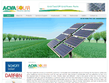 Tablet Screenshot of acvasolar.com